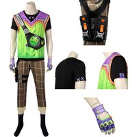 Hot Game VALORANT Gekko Agent Cosplay Halloween Carnival Costume Male Uniform Outfit With Cotta Vest Pants Gloves Accessories