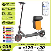 Trottinette électrique AOVOPRO Urban X1 avec siège, moteur puissant 36V7.8Ah, autonomie de 25 km, avec boîte de rangement, roues de 8,5 pouces, application mobile, double freinage, EScooter