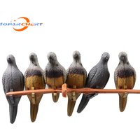 6pcs Archery Target 3D Animal Target Pigeon Bait EVA foam Hollow Shooting Target for Outdoor Hunting Training Game Empty Inside