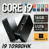 MINI Core i9 10980HK PC Windows 11 Pro RAM 16GB 1TB 2TB SSD WIFI 6 BT5.2 4K HD Gaming Office Study Pc