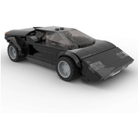 MOC Car Model 1973 LP400 Supercar DIY Children's Building Blocks Gift, Christmas Gift