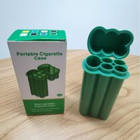 One-piece flip-top cigarette case hit kit four-hole position includes lighter storage easy to carry around