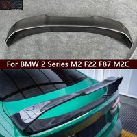 For BMW 2 Series M2 F22 F87 M2C AE Style Carbon Fiber Tail fins Rear Trunk Spoiler Guide Wing Rear Wing Car accessories Body Kit