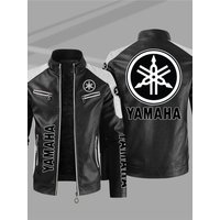 AliExpress Yamaha logo jacket, fashionable contrasting colors, classic bicycle jacket, motorcycle men's jacket, motorcycle men's top