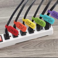 32/40/48/56pcs random color PU Leather Data Cable Earphone Cable Leather Tie, Without Battery, Assorted Colors Durable&Flexible