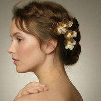 Handmade Alloy Flower Headdress Women's Hair Accessories Fashion Bridal Wedding Hair Comb Women's party HairClips Accessories
