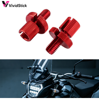 2pcs M8 CNC Aluminum Alloy Clutch Brake Cable Adjuster Screw For Honda Yamaha Kawasaki Dirt Bike E-Bike Lever Mod Replacement
