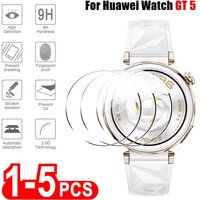 5PCS Tempered Glass For Huawei Watch GT5 / GT5 Pro 46mm 42mm 41mm Installation Screen Protector Smartwatch Glass Protective Film