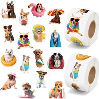 100-500pcs Cartoon Animal Dog Stickers Birthday Wedding Party Gift Wrapping Label Scrapbook Stationery Stickers