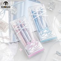 Mr. Paper 4pieces/box Ribbon Style Gel Pens with High Appearance Student Writing Pen Office Accessories Stationery Back School