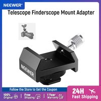 NEEWER Telescope Finderscope Mount Adapter All Metal with Cold Shoe & 1/4" Thread for Camera Hot Shoe Mount