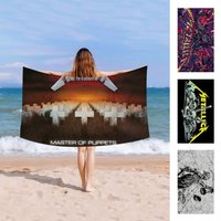 Classic Heavy Band M-Metallica Bath Towel Microfiber Soft Water Absorbing Breathable For Girl Kids Decorative Beach Towel