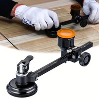Circular Glass Cutter – Adjustable 12-40cm Compass w/ Suction Cup, for Glass & Tile