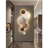 Porch decoration painting Wall lamp LED luminous light Corridor corridor hanging painting High grade wall painting Moon CX176DS