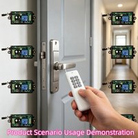 DC9V 12V 24V Multi-CH Wireless RF Remote Control Switch, for Controlling DIY Electronics, LED Lights, and Electromagnets Locks