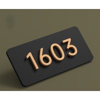 Acrylic Door Plate Shop Sign Customized 3D House Number for Office Home Flats Store Bar Hotel Apartment with Sticker or Magnet