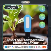 MOES Smart Soil Moisture Sensor, ZigBee Soil Temperature & Humidity Meter for Plant Monitor, Garden Automation Irrigation System