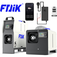 FDIK 8KW Dieselheizung mit Bluetooth-App; 12V 24V 230V Luftheizung. Inklusive Netzteil und Fernbedienung;