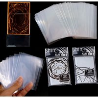 5Packs Transparent Card Sleeves 100PCS/Pack Waterproof Dirt Proof Card Protector 61x88 65x90 Game Idol Album Cards Gathering ZYF