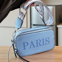 avant-garde street style women's trend letter print casual portable crossbody bag shoulder bag, fashionable embosse