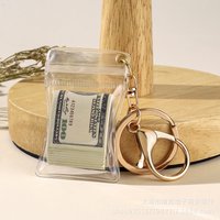 dollar keychain Mini Money Bag Keychain Simulated Banknotes US Dollars Fortune Tokens Pendant Bag Hang Decoration