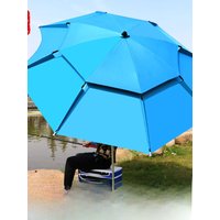 Outdoor Fishing Umbrella Three Fold Sunshade Rainproof Multi-directional Large Fishing Umbrella New Style Fishing Gear