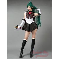 Anime Sailor Pluto Meiou Setsuna Cosplay Costume Dress Women Adult Size