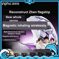 Inphic ZHEN Mouse Tri Mode Wireless PAW3950 Long Battery Life Gaming Mice OLED Display Magnetic Charging Base Office Accessories image 3