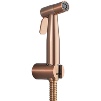 Toilet Bidet Sprayer & Hose & Support Set Brushed Gold Handheld Bidet Tap Shower Head, Rose Gold, Gun Metal Grey Shattf