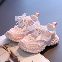 2026 Summer Kids Sport Sneakers for Girl Lace Mary Jane Flats Lightweight Non-Slip Back To School Children Running Sandals