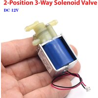JYZSF-4F Micro DC 12V 2-Position 3-Way Electric Solenoid Valve Small Electromagnetic Air Water Valve Flow Control Home Appliance
