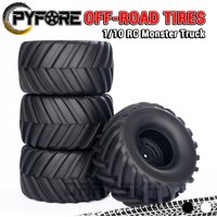 PYFORE Monster Truck Tires 134x71mm Adapter 12MM 4PCS for 1/10 RC Model Car Monster Truck Desert Truck Accessories