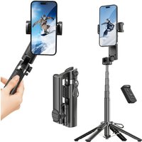 360° Rotation Phone Gimbal Stabilizer, Auto Balancing with Remote, Foldable Extendable Selfie Stick for Vlog Shooting & Live
