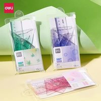 Deli Cute Gradient Ruler Set 4 in 1 Multifunctional Combination Ruler Triangle Protractor Drawing Stationery for Kids Students