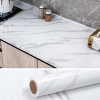 Waterproof Self-adhesive Wall Wallpaper High Temperature Resistance Peel and Stick Wallpaper White Wallpapers Home Decor Sticker