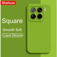For Xiaomi15 Pro Case Shelluxe Square Liquid Silicone Cover For Xiaomi Mi15 Mi14 Pro Xiomi 15 14 Ultra Silky Feel Phone Cases
