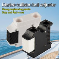 White ABS Marine Fender Anti-collision Ball Holder Fixed Cable Adjuster Cable Hanger Regulator Yacht Accessories