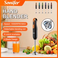 Hand Blender Set with Copper Motor, One-Button Control, 15000RPM Max, Detachable Stainless Steel Shaft & Blade, 300W