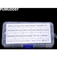 10 Values 50 PCS IRF MOSFET IRFZ44 IRF3205 IRF510 IRF520 packaged in through-hole TO-220 IRF510 IRF520