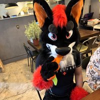 Orange Husky Dog Fursuit Mascot Costumes Accessories Head and Tail for Adults Halloween Christmas Fancy Party Props One Size