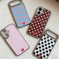 Clmj Korean Polka Dots Phone Case for iPhone 17 17e 16e 16 15 14 13 12 11 Air Pro Max X XR XSMAX 8 7 Plus Luxury Clear Soft