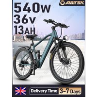 AliExpress Aairsk GT900 Adult Electric Bike Peak 540W 36V13AH Battery Commuter E-bike Mountain 26inch Tire City Dual Suspension E-Bicycle