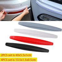 2/4pcs Car Bumper Protector Strip Guard Corner Protection Strips Scratch Protector Crash Blade Anti-collision Auto Accessories
