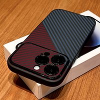 Black Linear Carbon Fiber Pattern Phone Case For iPhone 17 Air 17 16 15 14 Plus 13 12 11 Pro Max XR XS Max Matte Silicone Cover