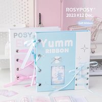MINKYS Kawaii Ballet Ribbon 3 inch Kpop Photocard Binder Collect Book Set Idol Photo Card Holder Photocard Album