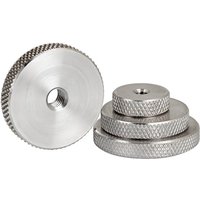 304 A2 Stainless Steel Flat Knurled Thumb Nuts M3 M4 M5 M6 M8 M10 Round Hand Tighten Adjustment Through Hole Nuts Fasteners