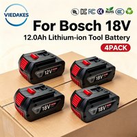 12Ah 18V Replacement Battery for Bosch 18V Battery BAT180 BAT181 BAT025 BAT026 Li-ion Rechargeable