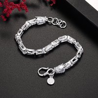 Special Offer Noble 925 Sterling Silver Classic Dragon Head Chain Bracelet for Men's Fashion Designer Jewelry Party Wedding Gift
