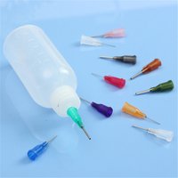 30ML/50ML Plastic Liquid Syringe Bottle With Needle For Rosin Solder Flux Paste Alcohol Glue Dispenser Drop +Needle Accessories