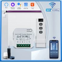 Tuya Wifi Smart Curtain Switch Controllers Blind Rolling Shutter RF 433MHz Smart Life APP Remote Voice Control Alexa Google Home
